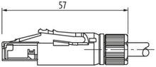 Load image into Gallery viewer, RJ45 Professional male 0° IDC Ethernet Plug Connector
